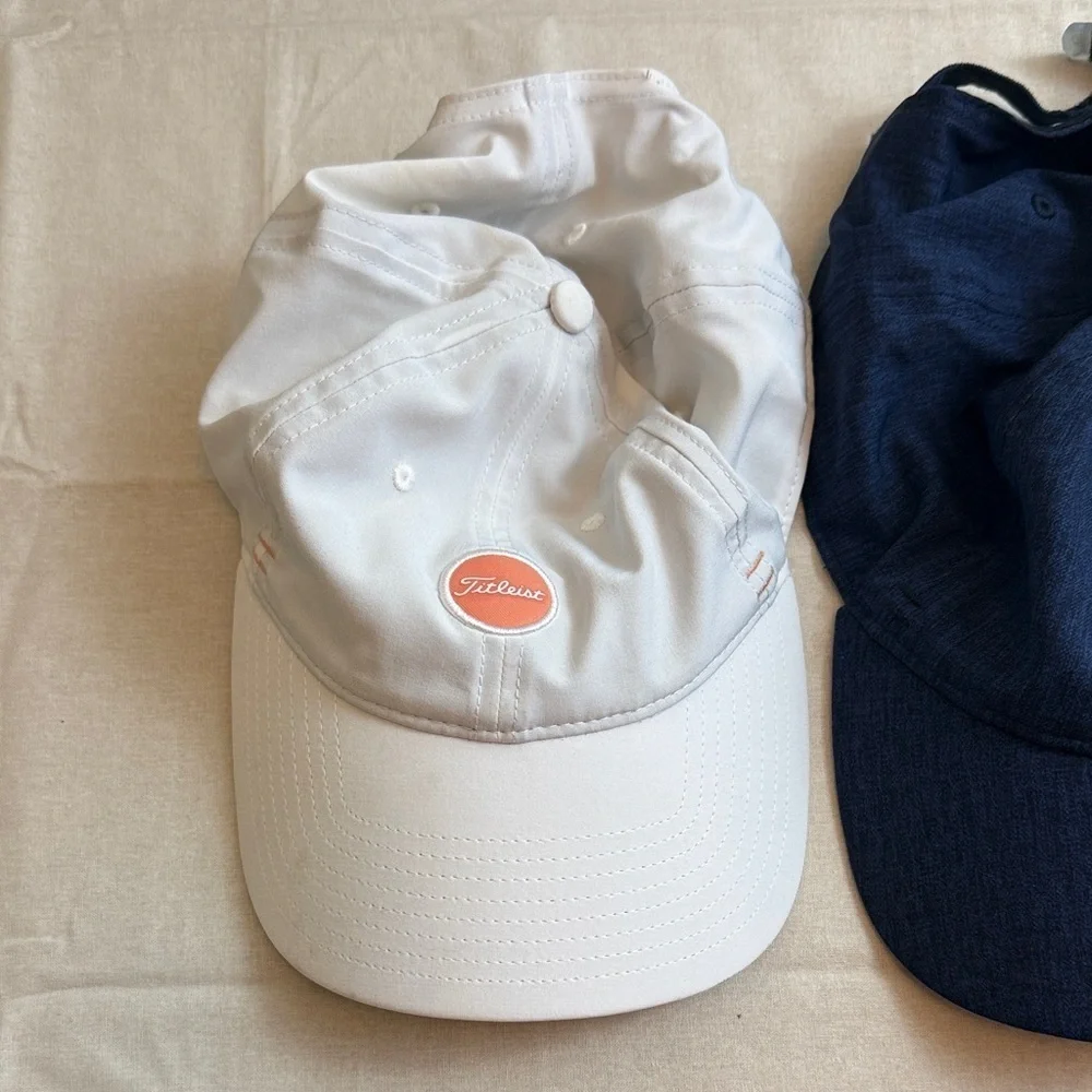 Titleist Kids' White and‎ Navy Hats